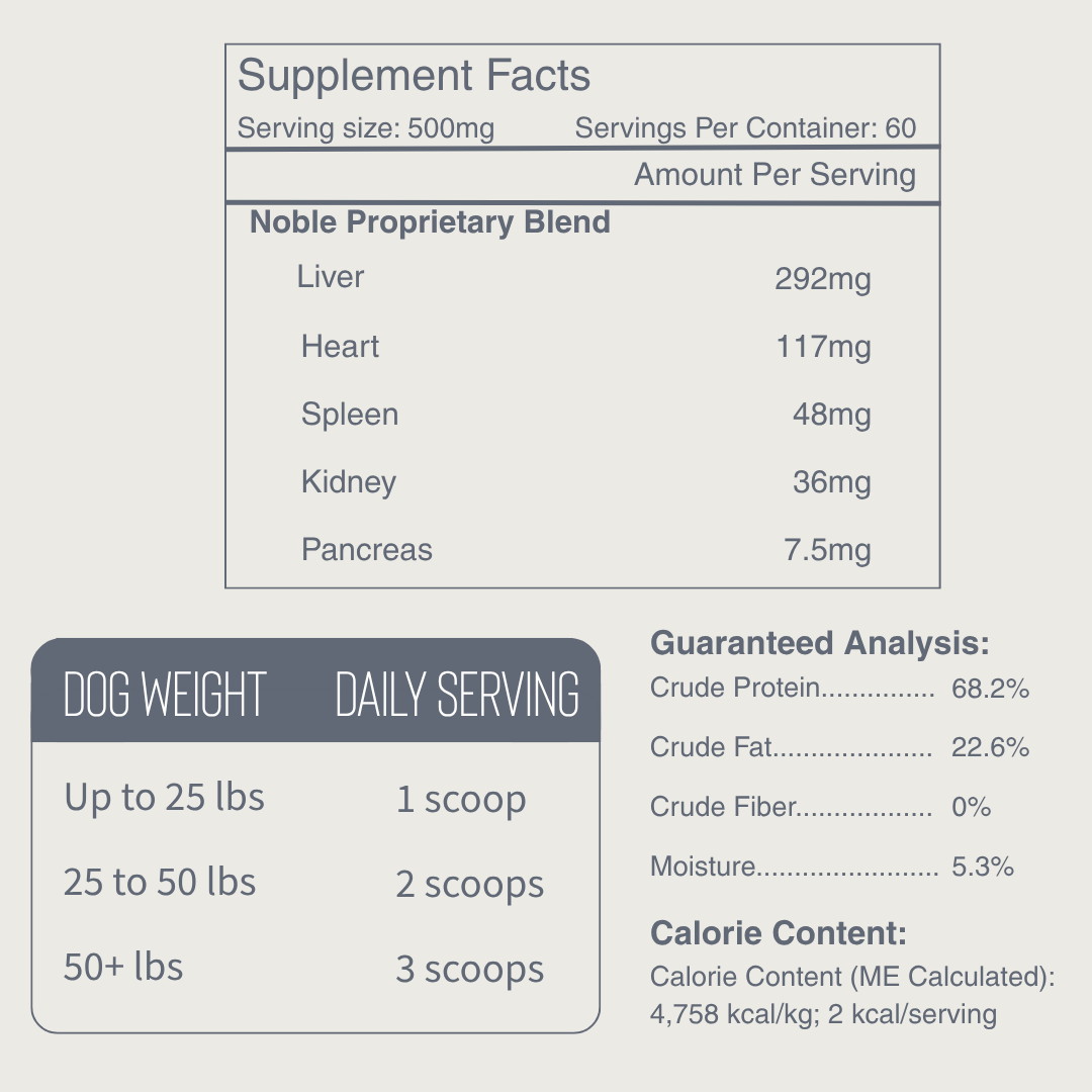 Noble Kind Bison Organ Powder